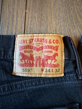 Levi's 559 Relaxed Straight Fit Jeans - Black